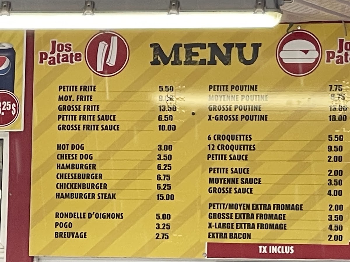 Menu Jos Patate-1