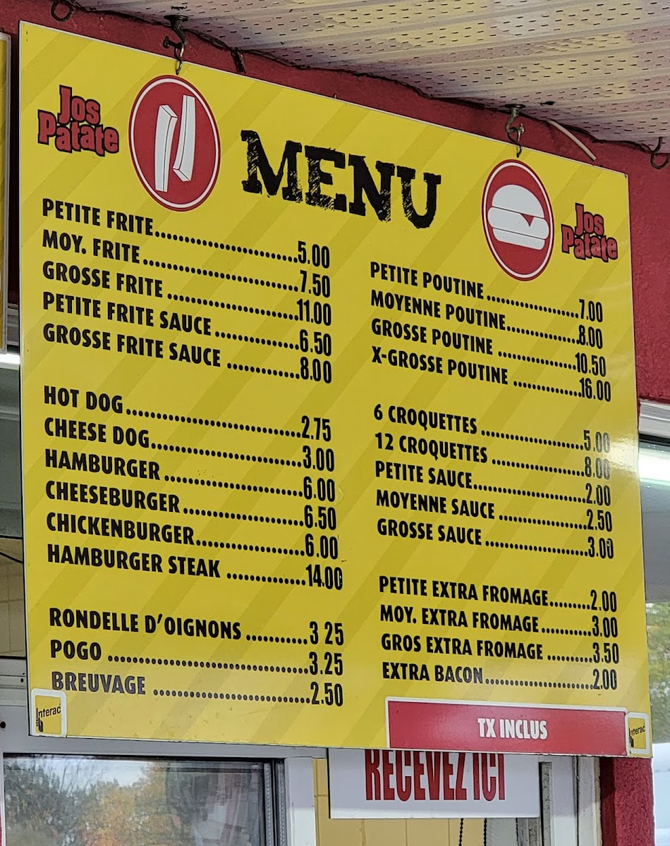 Menu Jos Patate-2